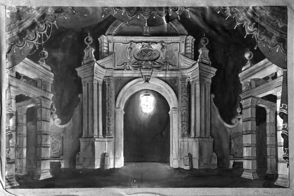 Architetture e tendaggi dipinto, 1939 1939 Architetture e tendaggi dipinto, 1939 1939